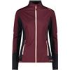 CMP Giacca Ibrida full zip Burgundy da Donna