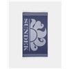 Sundek TELO MARE FOUTA JACQUARD CON LOGO Navy