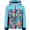 CMP Giacca da Sci Cappuccio Staccabile Topazio/Blue Ink da Bambina