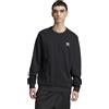 Adidas Felpa Essentials Frech Terry Trefoil Nera da Uomo