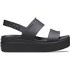 Crocs Brooklyn Low Wedge Black da Donna