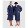 Arena Accappatoio Unisex Zeppelin Light Navy White in Cotone