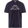 Kappa T-Shirt Logo Cromen Blu mare