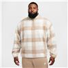 Nike Pile Half Zip Club Khaki/Sail/Light Bone/White da Uomo