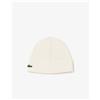 Lacoste Berretto in Lana Bianco