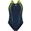 Arena Costume Blast v back Navy/Artic Lime da Donna