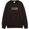 Puma Felpa Oversize Maximal Metallic Black da Donna