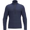 Zero RH+ Maglia Yaksa Half Zip Blue da Uomo