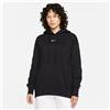 Nike Felpa Phoenix Fleece Black/Sail da Donna