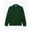 Lacoste Polo Manica Lunga 1312 Verde-132 da Uomo
