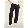 Freddy Pantalone wide leg con logo in strass Nero da Donna