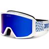 Briko Maschera Vulcano Mask Italia White Science Blue, lente Blue Cat.2