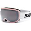 Briko Maschera Nebula White, lente Sun Pink Silver Cat.2