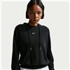 Nike Felpa Chill con cappuccio Black/Sail da Donna
