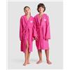 Arena Accappatoio Unisex Zeppelin Junior Shocking Pink/White in Cotone