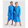 Arena Accappatoio Unisex Zeppelin Junior Turquoise/White in Cotone