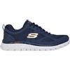 Skechers Burns - Agoura Blu Navy/Orange da Uomo