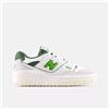 New Balance 550 White/Green da Bambini
