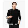 Lacoste Pullover da Uomo in lana Merino con Collo Rotondo Nero-031 da Uomo