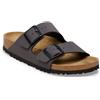 Birkenstock Arizona Velvet Gray/Black Buckles da Uomo