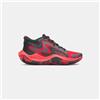 Under Armour Jet 25 Red/Metallic Black/Black da Ragazzi
