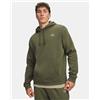 Under Armour Felpa Rival Fleece Marine OD Green/White da Uomo