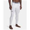 Under Armour Leggings ColdGear White/Black da Uomo