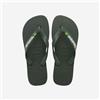 Havaianas Infradito Brasil logo Green Olive