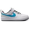 Nike Court Borough Low Win PS White/Current Blue/Picante Red da Bambini