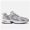 New Balance 530 Unisex RAINCLOUD con SHADOW GREY e Silver Metallic