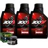 Motul/Hiflo Kit Tagliando Olio Motul 300V 15W60 Per Yamaha�ATV YFM660 RLE Raptor�2003>2004