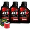 Motul/Hiflo Kit Tagliando Olio Motul 300V 15W60 + Filtro Per Kawasaki�ATV KLT200�1983>1984