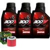 Motul/Hiflo Kit Tagliando Olio Motul 300V 15W60 Filtro Per Yamaha XT660 Z Tenere�2008>2016