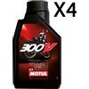 Motul Olio Moto Motul 300V 15W60 Factory Line Off Road Racing 100% Sintetico 4 Litri