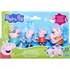 Character Confezione da 5 peluche della famiglia di Peppa Pig con la piccola Evie