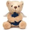 Uni Toys Uni-Toys - Orsetto "Angelo Custode" con ancora blu - Peluche - 13 cm (altezza) - Giocattolo di peluche, pupazzo. Ancora blu