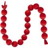 EDG Enzo De Gasperi Festone Natalizio con 20 Palle Brillanti Rosse Ø8 cm L180 cm - Decorazione di Natale