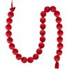 EDG Enzo De Gasperi Festone Natalizio con Palle Brillanti Rosse L180 cm Ø6 cm - Decorazione di Natale