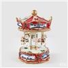 EDG Enzo De Gasperi Carillon Natalizio Cavallo Giostra H25 Ø20 cm Rosso - Decorazione di Natale