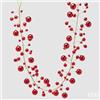 EDG Enzo De Gasperi Festone Natalizio Palle Mix 100 Elementi H180 cm Rosso - Decorazione di Natale