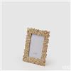 EDG Enzo De Gasperi Portafoto Natale Foglie-Mix 20 x 16 Cm Gold