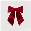 EDG Enzo De Gasperi Fiocco Natale Velluto H 25 Cm L 21 Cm Burgundy