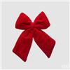 EDG Enzo De Gasperi Fiocco Natale Velluto H 20 Cm L 15 Cm Burgundy