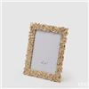 EDG Enzo De Gasperi Portafoto Natale Foglie-Mix 25 x 20 Cm Gold
