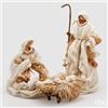 EDG Enzo De Gasperi Natività Natale King H 70 Cm 3 Personaggi Bianco Avorio