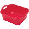 Addis bacinella Rettangolare con Manici, plastica, Red, 39 x 32 x 14 cm