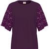 Emme Marella T-Shirt con maniche in pizzo Ceppo