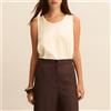 Emme Marella Top smanicato Nembi tinta unita