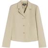 Max Mara Weekend Giacca monopetto in canvas di cotone e lino Glassa