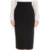 Max Mara Longuette nera in raso tecnico Bronzo